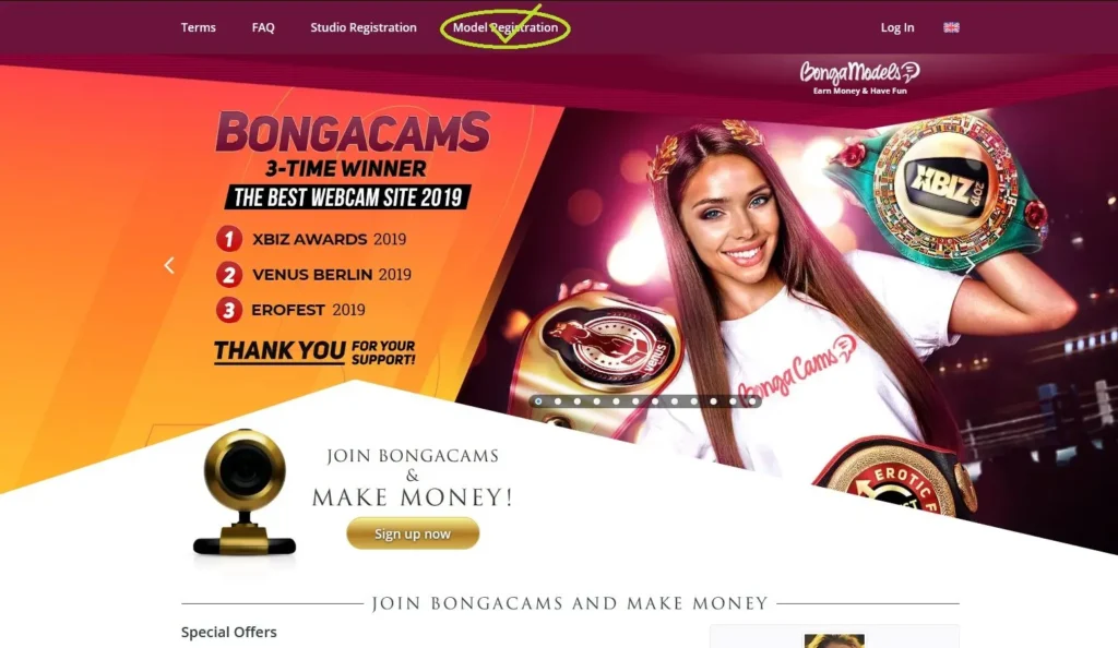 Become a BongaCams Webcam Model